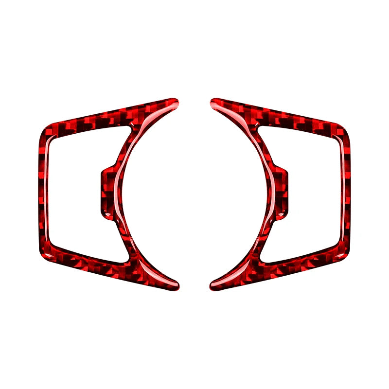 For Ford Mustang GT 2015-2021 Carbon Fiber Car Headlight Switch Cover Trim Stickers Decoration Frame Car Interior Accessories