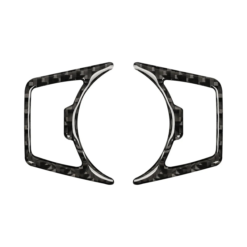 For Ford Mustang GT 2015-2021 Carbon Fiber Car Headlight Switch Cover Trim Stickers Decoration Frame Car Interior Accessories